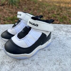 Shaq Toddler Boys Black White High Top Basketball Sneakers IBSQ21CA004 Size 4
